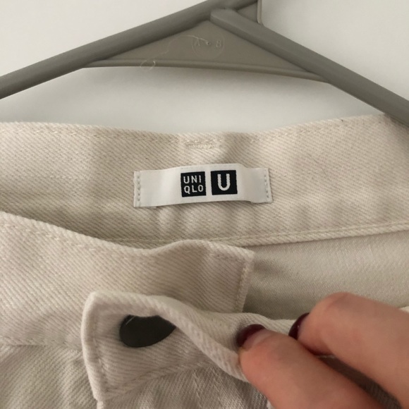 Uniqlo Baggy Jeans White US26 - Picture 3 of 4